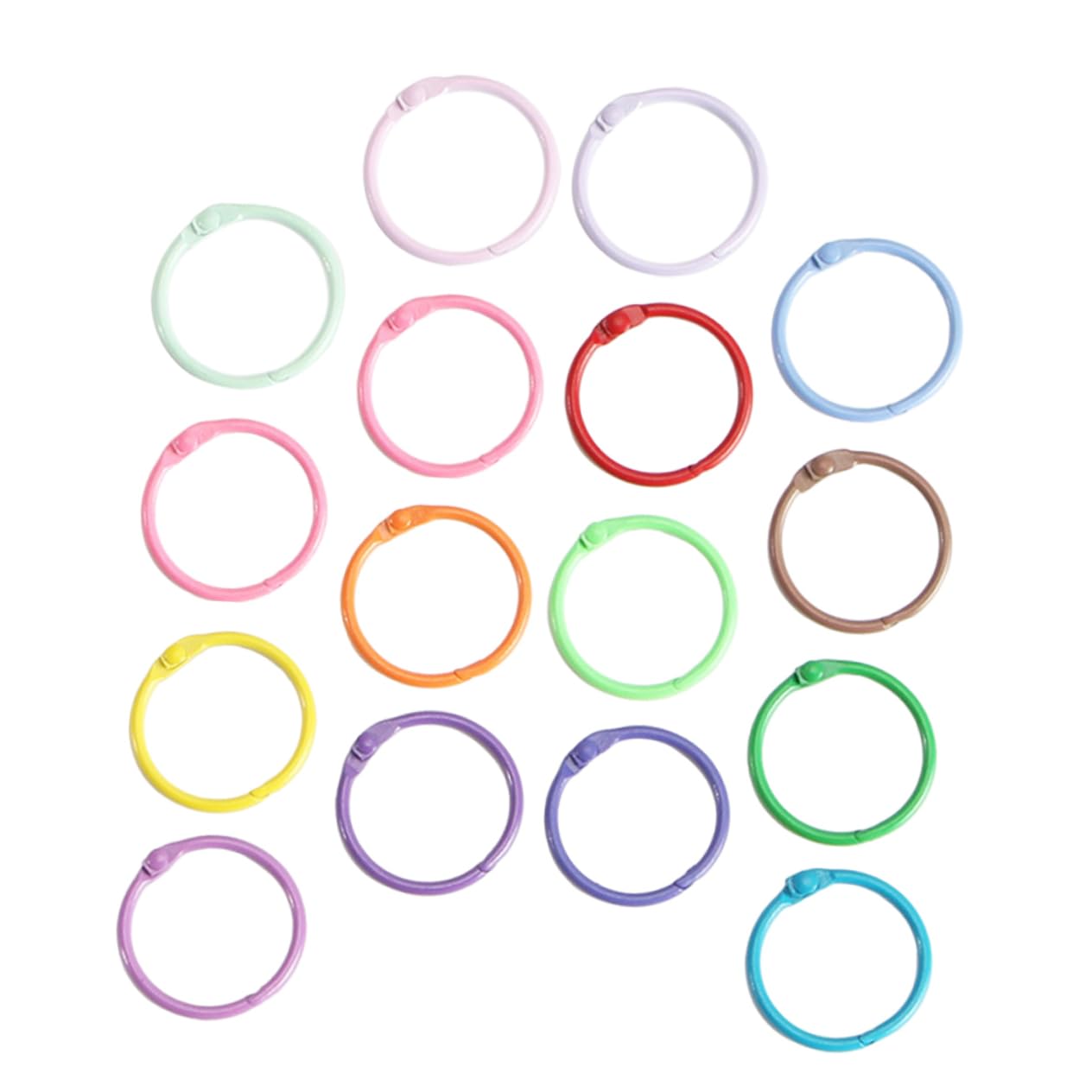 DOITOOL 4 Set Colorati Per Raccoglitori Multi Per Diy Accessori Per Chiavi E Libri Materiale Resistente E Design Per Progetti Artigianali E Organizzazione 60 Pezzi * 4