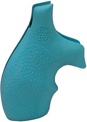 Hogue 61004 Empuñadura de goma para marco S&W, J Butt, Round Butt, Bantam, Aqua