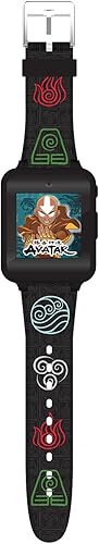 Miniatura 5 de Accutime Avatar - Reloj inteligente con pantalla táctil de aprendizaje educativo negro para niños, niñas, unisex, cámara selfie, alarma, calculadora