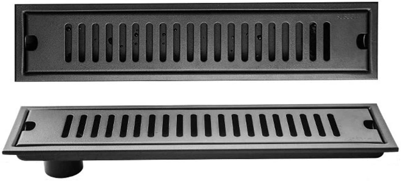 Shower Floor Drain，Linear Drain with Hair Strainer,SUS304 Rectangle(90cm/35'')