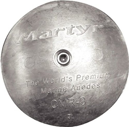 Martyr Anodes CMR01M, Rudder / Trim Tab Disc Anode, Stainless Steel Allen Head, Magnesium, 0.35 L x 1-7/8 OD x 0.2 ID