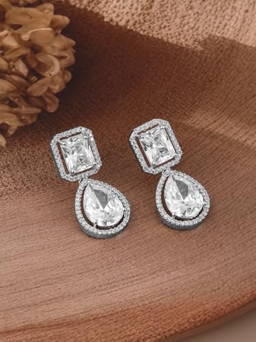 Image of Rubans Demi Fine Stainless Steel Stud Earrings Daily Gift for Women & Girls