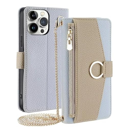 Étui portefeuille iPhone 16 Pro avec cordon amovible pour garder les mains libres en balade