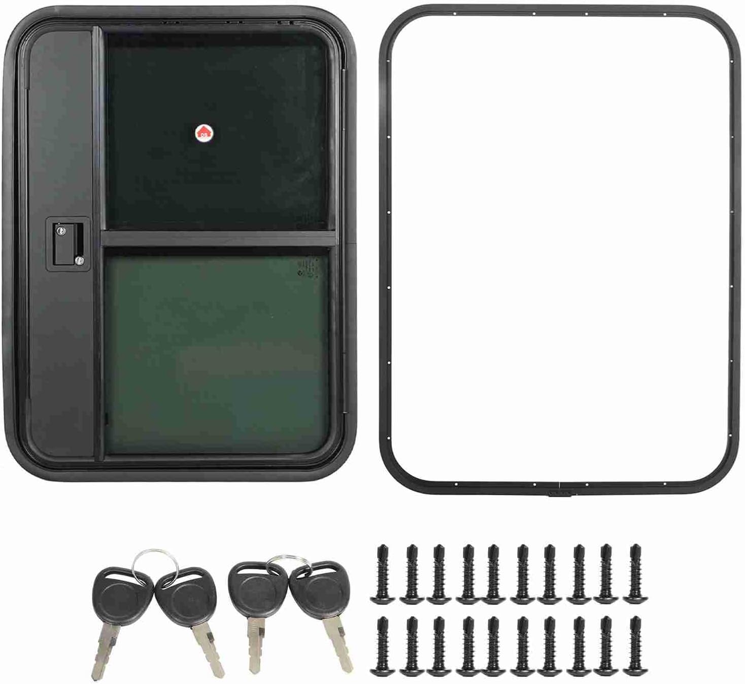 Tear Drop Trailer Door ,Aluminum Alloy Door Fully Sealing with Net Lock for Modification , RV spare parts