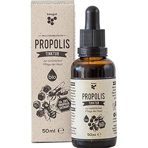 beegut BIO Propolis Tropfen Tinktur mit 20% BIO Propolis Extrakt, wertvolle Polyphenole, zur natürlichen Pflege der Haut uvm Cover