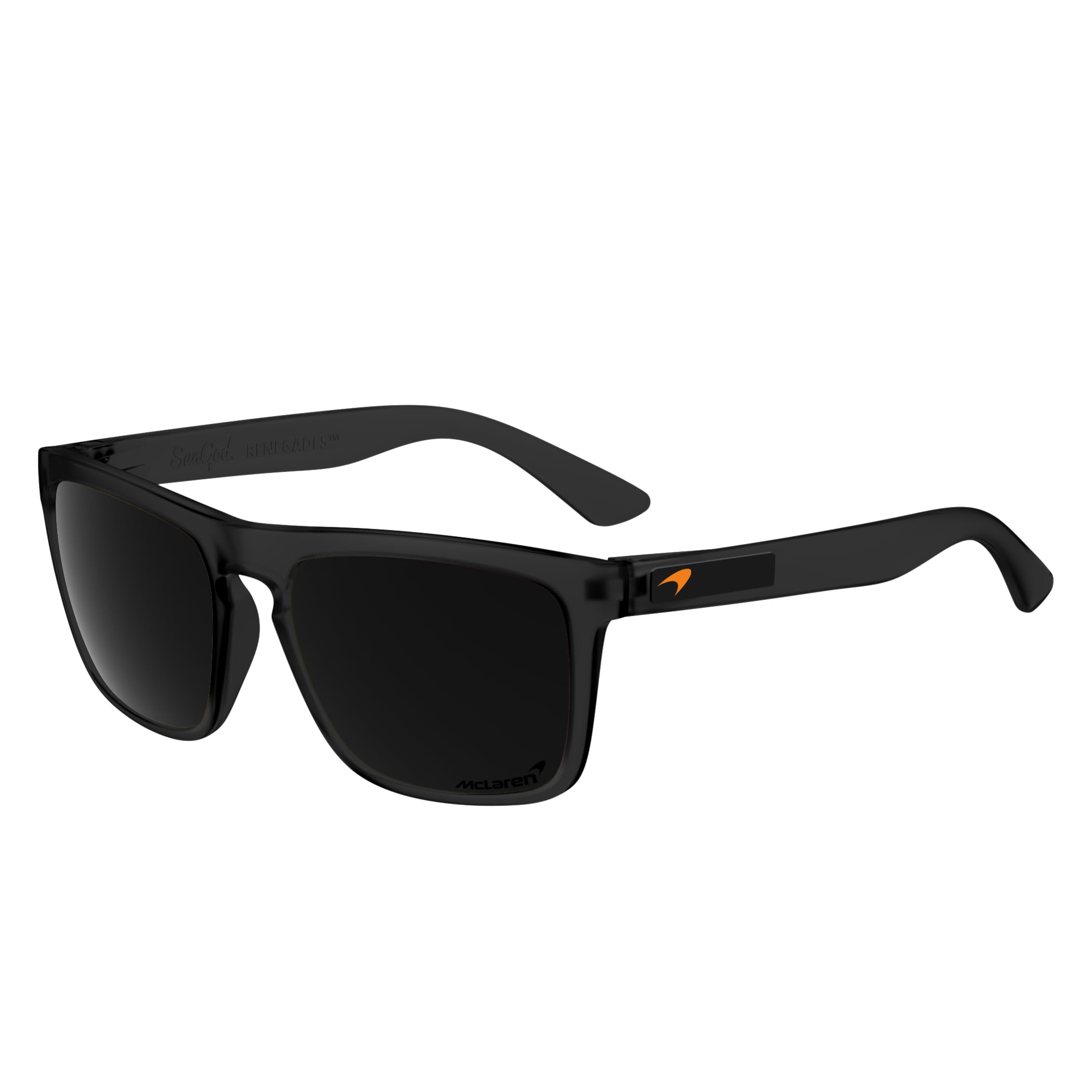 SunGod Renegades™ Mclaren25 Plus Sunglasses – Lando Norris Men's Sunglasses with UV400 Protection for Racing & Outdoor Adventures - Polarised Lenses for Clear Vision & Reduced Glare- Matte Black Frame