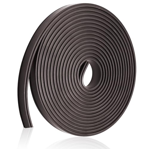 HARSKIYER 134 Inch Shower Door Magnetic Strip Replacement, 1 Roll Flexible Magnetic Door Seal, Black...