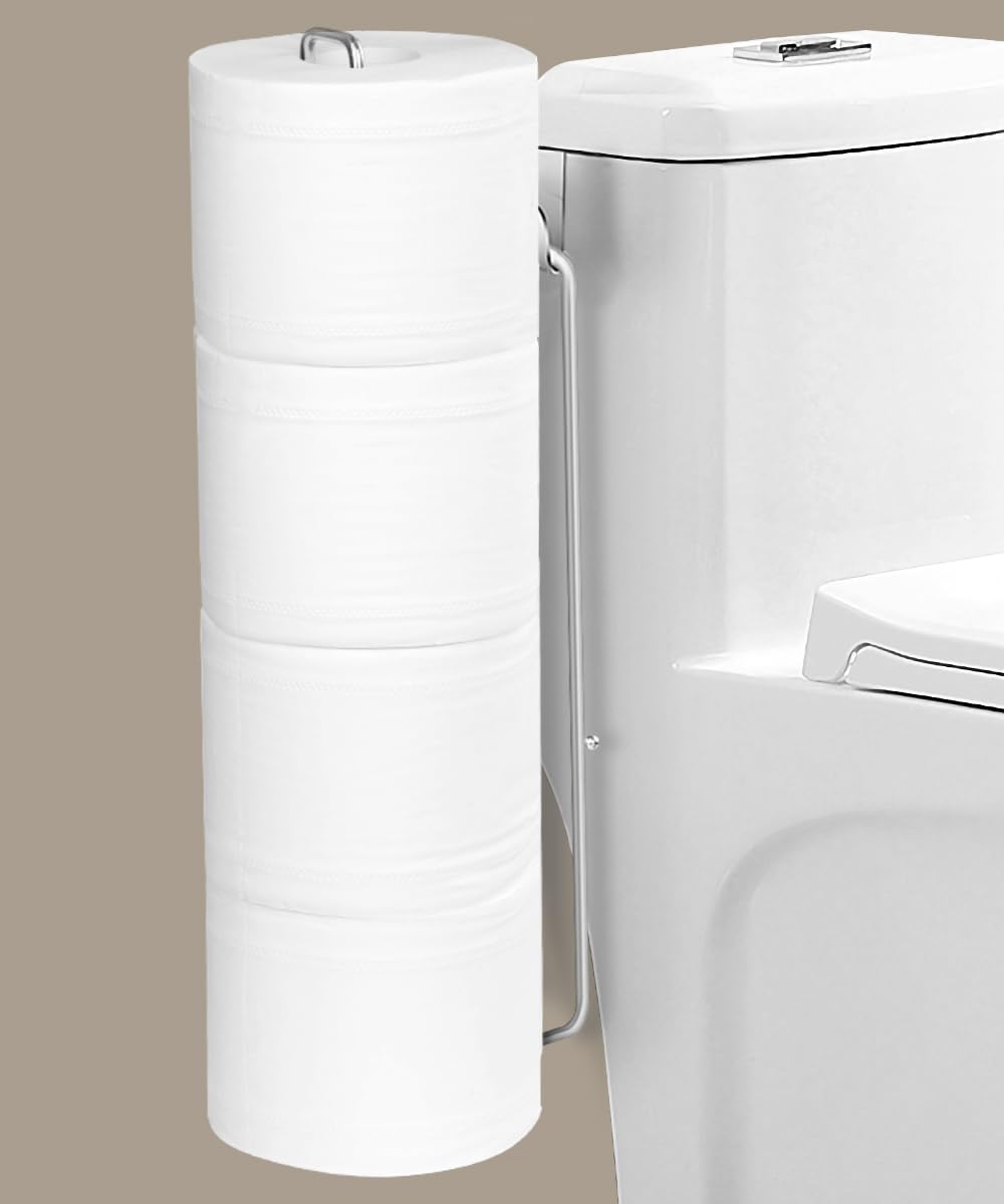 Toilet Paper Holder with Storagefor 3 Roll Tissue (Black 1 Pcs) — Amazon image 14