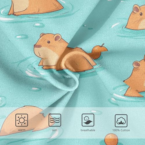 Boys' Underwear Cotton Little Boys Capybara Cartoon Briefs Soft Toddler Underwear 2T-8Y3
