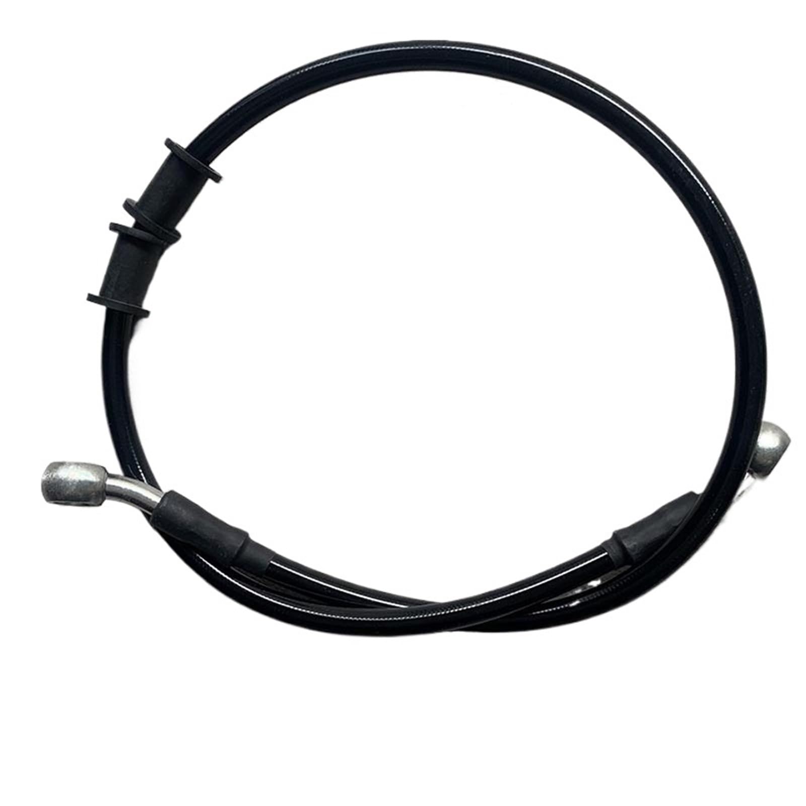 rura hamulcowa 90-130 cm uniwersalna linka hamulcowa 28° stalowa pleciona hydrauliczna chłodnica oleju sprzęgła motocykla terenowego(Black 90cm)