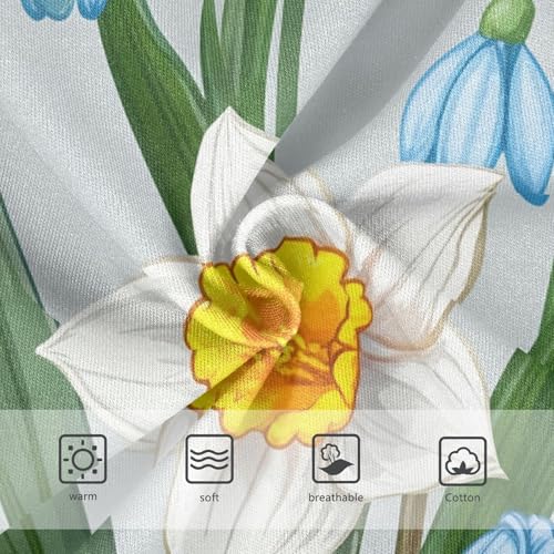 Toddler Underwear Floral 2t Cotton Panties Little Girl Pattern Kids Undies Briefs White Daffodils Blue Floral Gray3