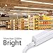 Kihung (Pack of 8) LED Shop Light T5 4FT, 20W, 2200LM, 4000K Cool White, Utility led Shop Light, LED Ceiling Light and Under Cabinet Light, Corded Electric with Built-in ON/Off Switch