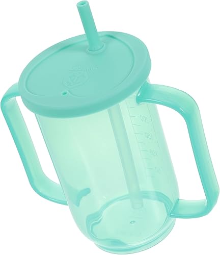 VINTORKY Copas de gachas de avena, vaso de paja para paciente postrado en cama, taza de bebida a prueba de asfixia para paciente, vaso de