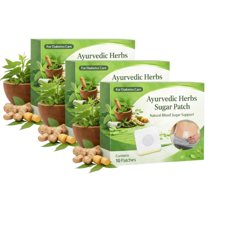 Ayurvedic Herbs Sugar Patch for Diabetes Care | Natural Blood Sugar Support Herbal Wellness Patch | Non-Invasive Glucose Control Patch | 10 Patches (Pack Of 3)-image-49