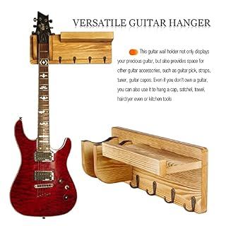 YGYGYG Guitare Murale Crochet Stand De Guitare Rack Suspendu À Bois avec Accessoires De Guitare Étagère De Rangement Et… - Les Beatles, Paul McCartney, John Lennon, RIngo Starr, George Harrison YGYGYG Guitare Murale Crochet Stand De Guitare Rack Suspendu À Bois avec Accessoires De Guitare Étagère De Rangement Et… – Image 2