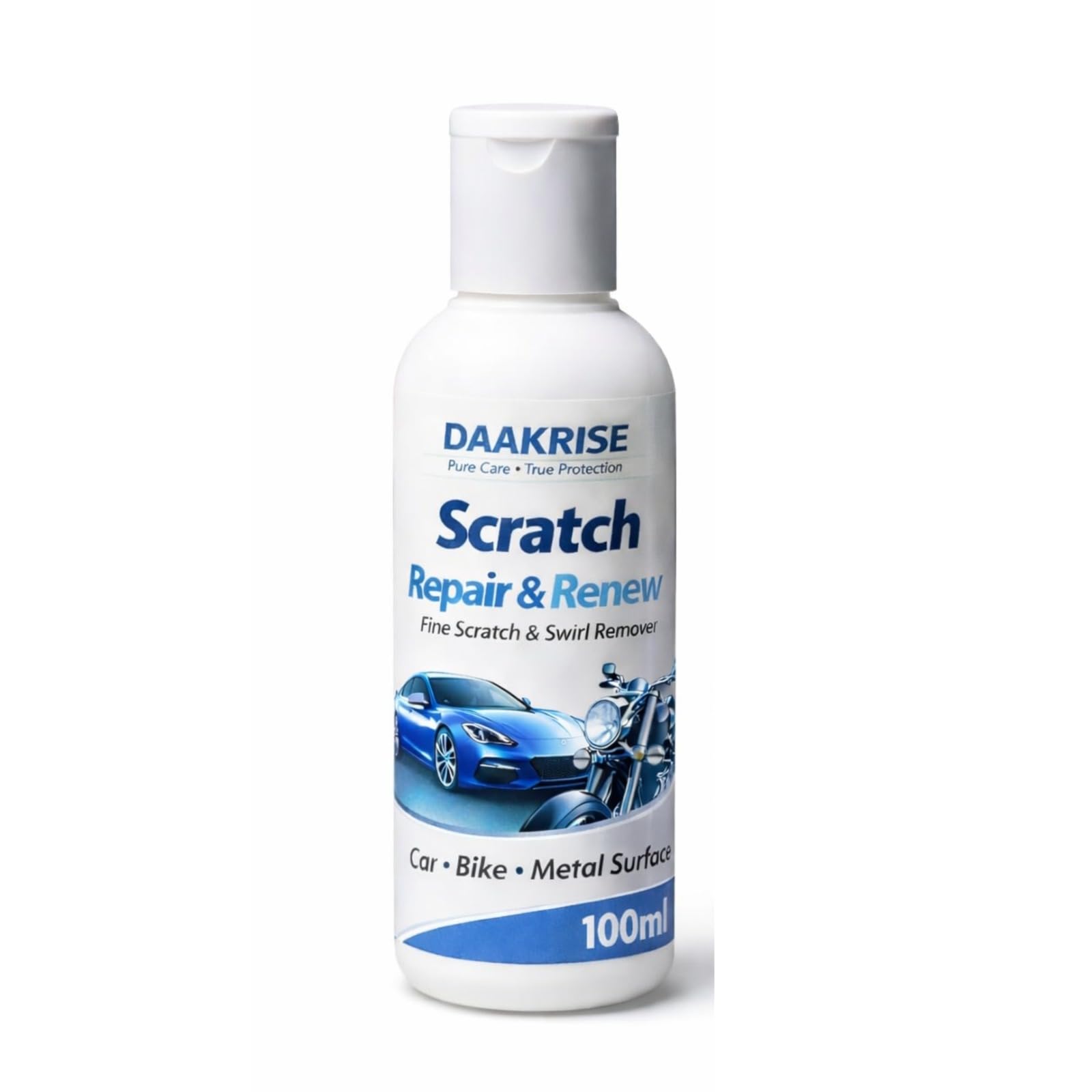 Car Scratch Removal Polish | All Paint Friendly Formula | Swirls Remover Rubbing Compound For Car | White Car Scratch Remover Wax (Pack Of 1)-image-4
