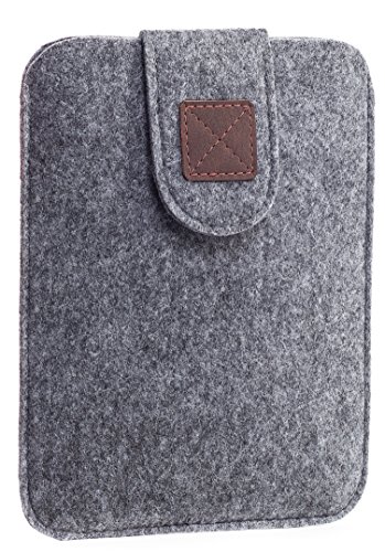 Kindle Paperwhite Sleeve - Kindle Voyage, Protective Felt Cover Case Pouch Bag for Amazon Kindle Paperwhite - Voyage (Light Grey) - Kindle Case