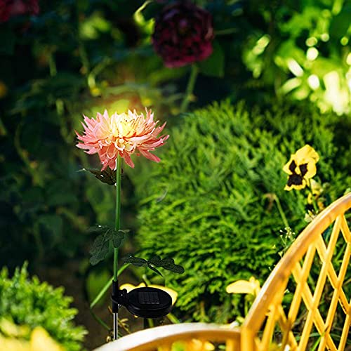 Chrysanthemum à énergie solaire lampe autonome étanche pour parterre de fleurs