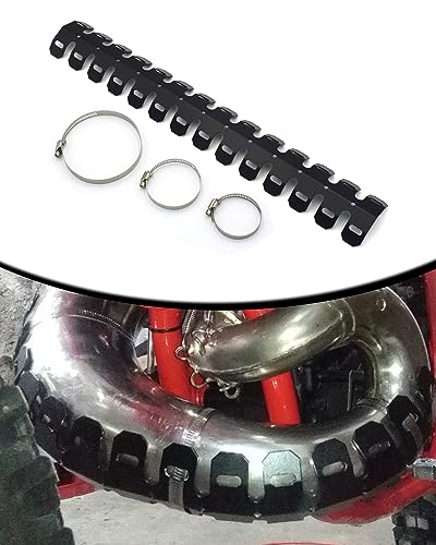NACORE Motorcycle Exhaust Heat Shield 610mm Black