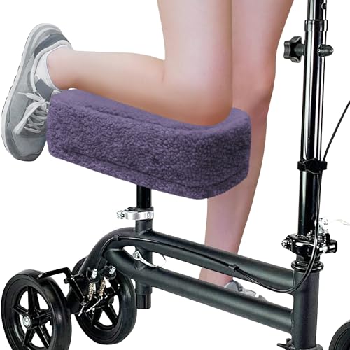 SPRING SEAON Knee Scooter Cushion Pad Cover for Adults Comfortable Plush Soft Cushion for Knee Scooters and Walker Accessories for Pain ReliefPurple