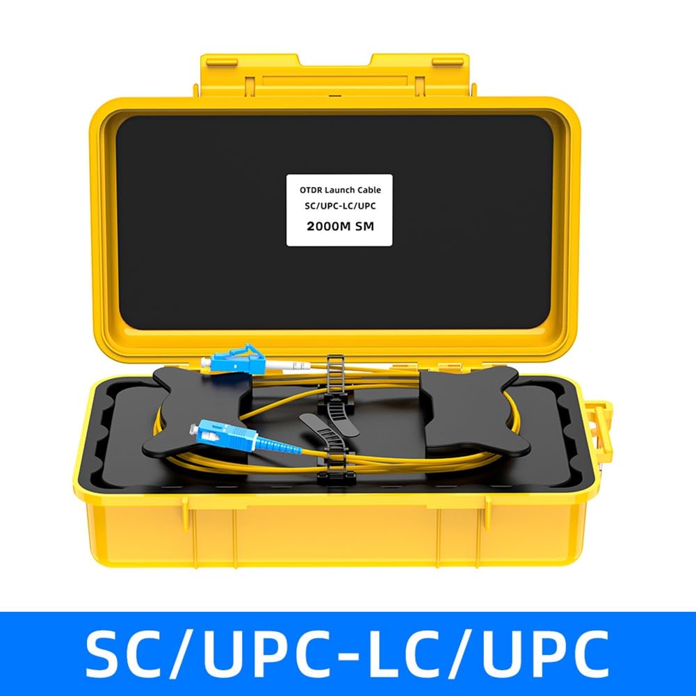 OTDR Launch Boot Board 2 Km Zone Dead Eliminator Fiber Fibre Anneaux Fiber Optic OTDR Launch Cable Box SC/UPC-LC/UPC