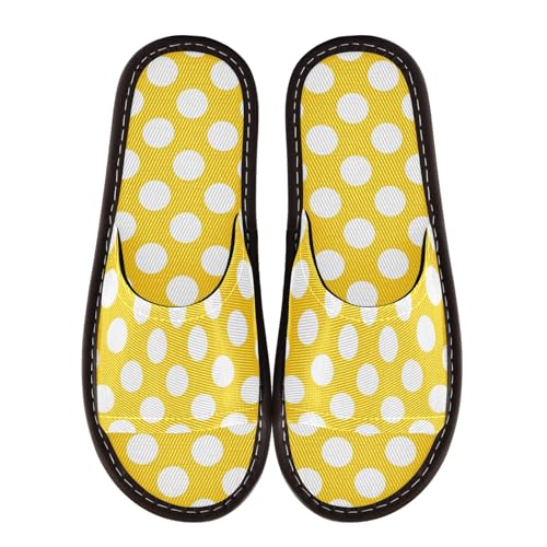 CHIFIGNO Comfortable Open-toe Spa Shoes for Home with Anti-skid Sole Size 5.5-6