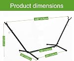 Goutime 9ft Portable Heavy-Duty Steel Hammock Stand (550lbs)