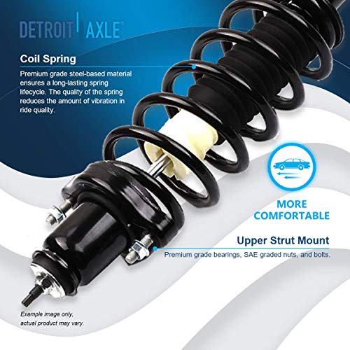 Image of Detroit Axle - 8pc Struts Kit for Chrysler 200 Sebring Dodge Avenger Complete 4 Struts with Coil Spring 4 Sway Bar End Links Front and Rear Replacement Struts Shocks Assembly Suspension