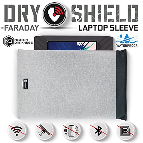 Mission Darkness Dry Shield Faraday Laptop Sleeve // Slim Waterproof Bag for Laptop Computers RF Shielding Liner - Image 2
