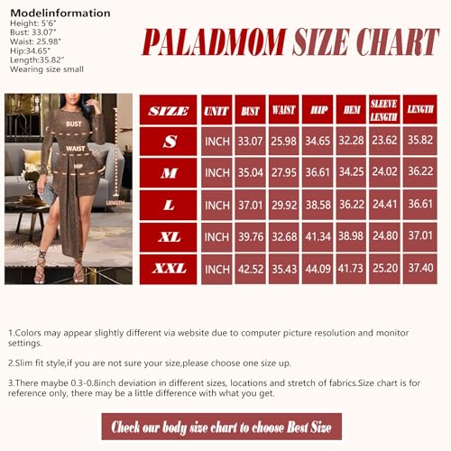 Image of Women's Casual Round Neck Long Sleeve Night Club Party Sexy Sparkly Bodycon Wrap Mini Dress
