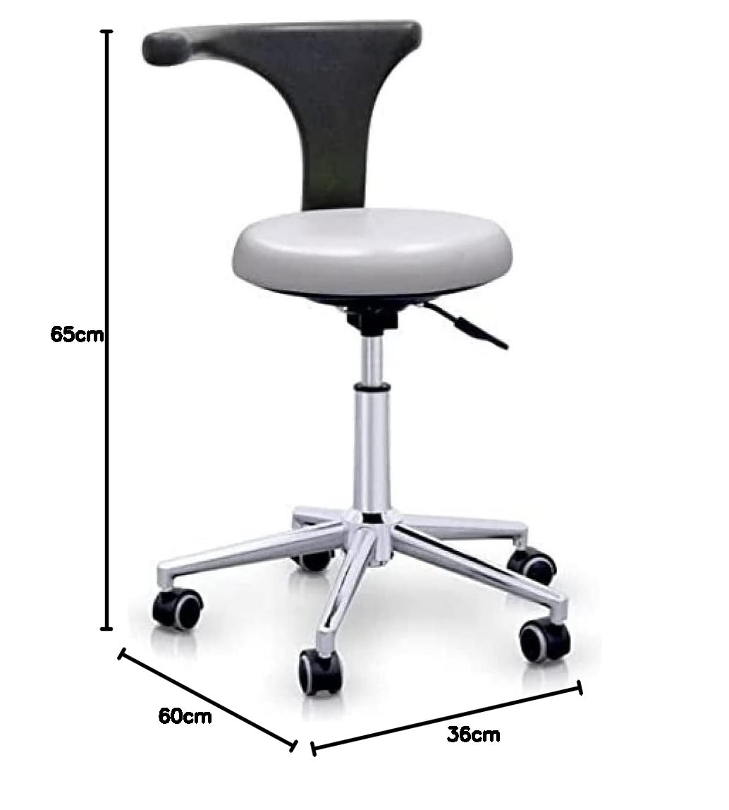 QUIRUMED Tabouret Ergonomique Professionnel argenté