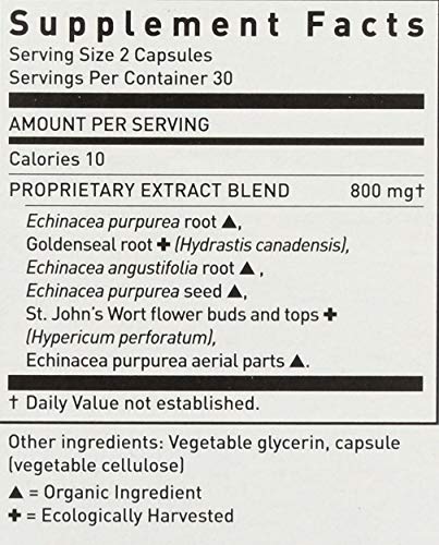 Gaia Herbs Echinacea Goldenseal Liquicaps, 60 Ct #TOP2