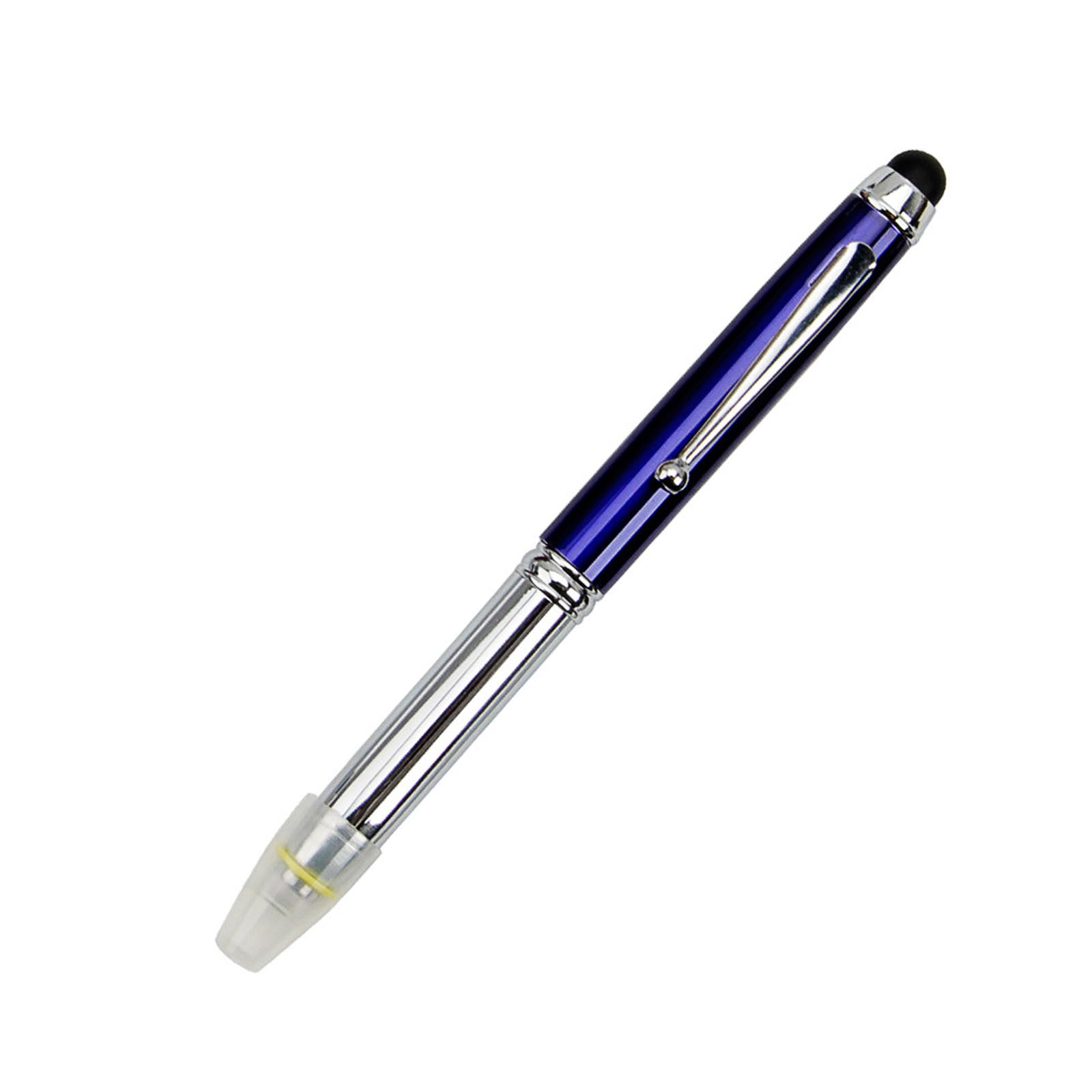 3 in 1 Pen Torch LED Ballpoint Pen with Light,Multifunctional Lighted Ballpoint Pen Stylus with Black Ink for Writing in The Dark (pack of 1