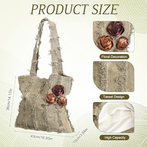 Bolso Boho para mujer rosa vintage con tassel miniatura 4