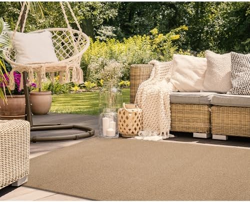Liora Manne Avalon Indoor/Outdoor Power Loomed Polypropylene Durable Area Rug - Traditional Texture Casual Accent (Texture Sisal) (3'6" x 5'6")