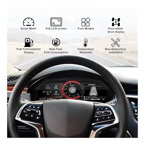 Pantalla LCD 12,3 compatible con Cadillac SRX y cabina virtual CarPlay 5