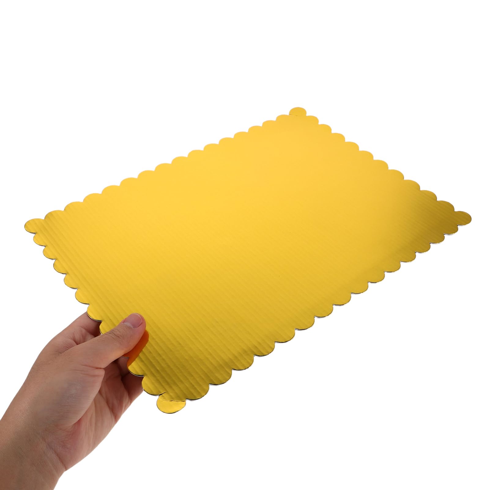 20 Pièces Support de Fond de gâteau ondulé Plateau à gâteau ondulé pâte Tableau de des gâteaux Base de Carton de gâteau Panneau de Dessert Papier ondulé Doré