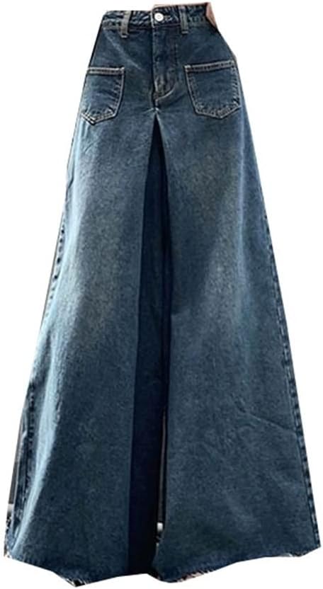 ASEELODress Pants For Women, Oversized High-waisted Jeans, High-street Loose Wear Wide Leg Jeans, Casual Solid Color Straight Pants