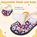 LeIsfIt Kids Slippers Toddler Warm Moccasin Slippers Boys Girls Slip-On House Shoes with Non-Slip Sole for Indoor & Outdoor | Flower, 11-11.5 Little Kid