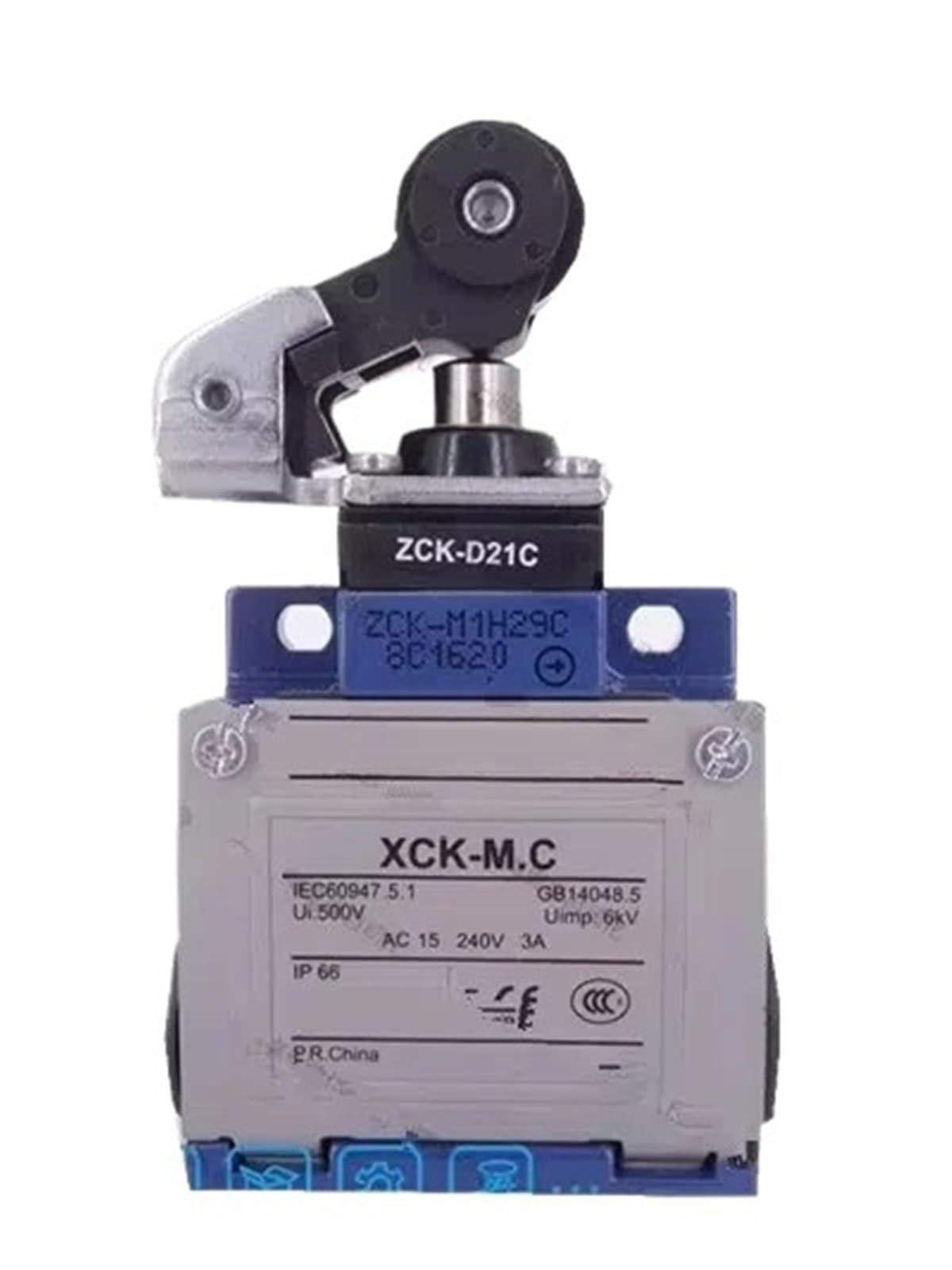XCKM121H29 XCKM121H29C = ZCK-M1H29C + ZCK-D21C Final de carrera XCKM | XCKM121H29 XCKM121H29C = ZCK-M1H29C + ZCK-D21C Final de carrera XCKM - palanca de rodillo termoplástico sumergida