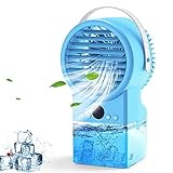 Air Cooler Personal Desktop Cooling Fan 3 Gears Adjustable Air Conditioner Portable 4 in 1...