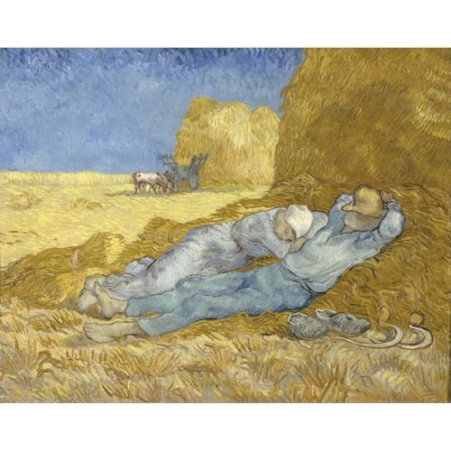 Toile roulée Van Gogh Siesta 76x101 cm pour décoration murale