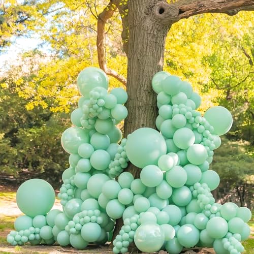 Image of Mint Green Balloons 12inch, Mint Latex 50pcs Party Balloons | Wedding, Baby Shower, Birthday Party Decorations