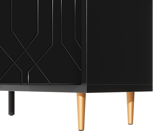 Miniatura 7 de LUMISOL Moderno mueble de buffet lateral de cocina con gran almacenamiento para sala de estar, entrada, mesa consola de aparador de 65 pulgadas con