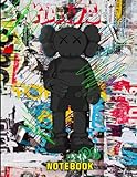  Graffiti Hype Black Kaws Pop Art Style Inspired College Ruled Notebook: Street Art Notebook For Teens ( 8.5 x 11 inches) Blank Lined Notebook Journal- 120 Pages