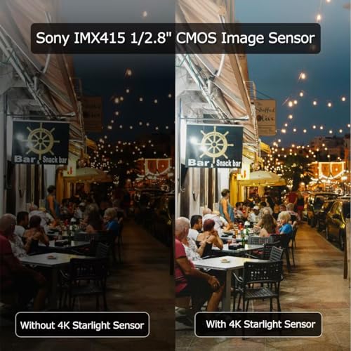 Image of 8MP 4K 25X optical 5.3-130mm Auto Tracking Outdoor PTZ Camera PoE IP wired Human Vehicle Detect Security Camera with 298ft IR,Floodlight color Night View,2-Way Audio alarm,Preset,NVR,Mobile App,360Pan