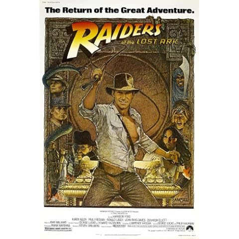 12X8 INCHES RAIDERS OF THE LOST ARK MOVIE POSTER PRINT APPROX SIZE Cover