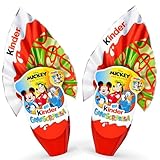 2X Kinder GranSorpresa Mickey and Friends, Uovo di Pasqua Kinder 2026 di Finissimo Cioccolato al Latte con Sorpresa Mickey and Friends, 150 g