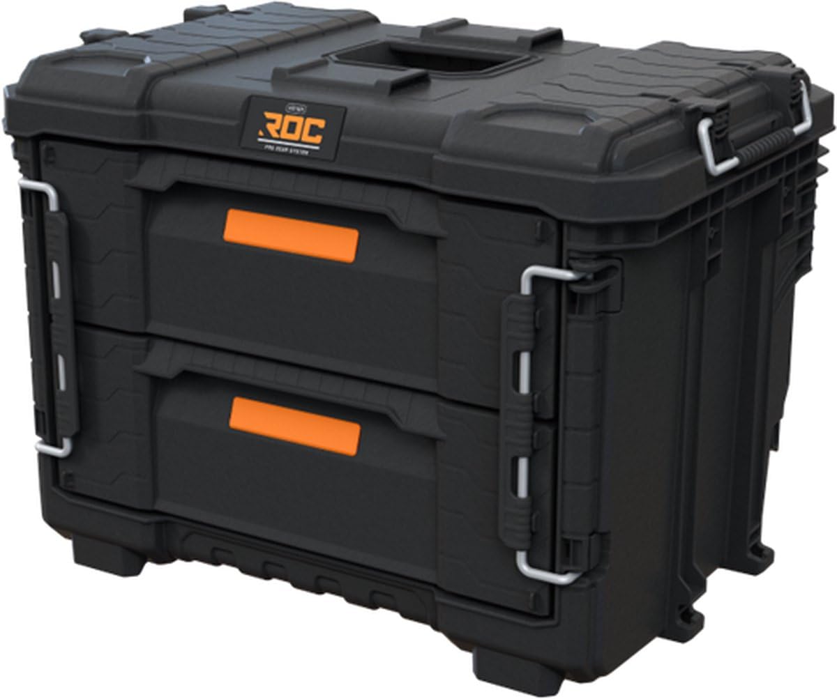 Keter Pro Gear XL Estuche de herramientas - 2 cajones - 56,6x38,5x41,1cm - Negro