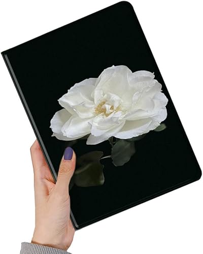 Vista 29 de Funda floral compatible con iPad 6ª 5ª generación 9.7 pulgadas iPad Air/Air 2, diseño de flores, bonita funda inteligente de piel delgada, color I